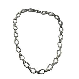 16" teardrop-shaped link Choker Necklace